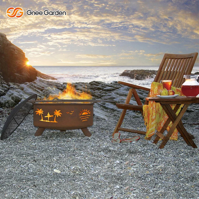 ক্ষয় প্রতিরোধী ধাতু কর্টেন ইস্পাত Firepits OEM ODM পরিষেবা