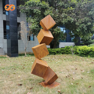 পুরুত্ব 5-8 মিমি ধাতু বড় মরিচা গার্ডেন ভাস্কর্য হস্তনির্মিত বাগান ল্যান্ডস্কেপ