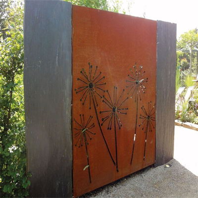 উচ্চ দৃঢ়তা মেটাল গার্ডেন পণ্য Corten ইস্পাত গোপনীয়তা পর্দা সূক্ষ্ম
