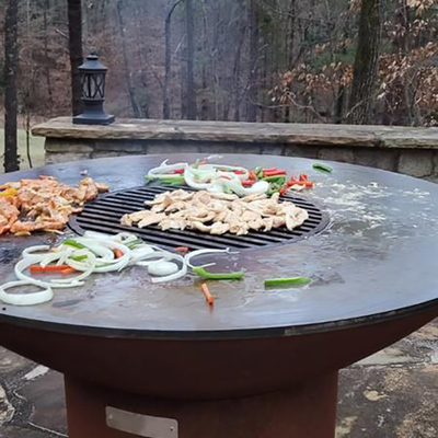 কাঠকয়লা ফুয়েল মেটাল আউটডোর কুকিং BBQ গ্রিলস ওয়েদারপ্রুফ মাংসের সবজির জন্য