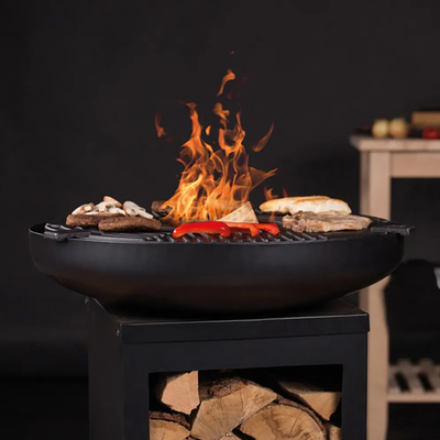 আউটডোর কালো ছোট বারবিকিউ স্টোভ চারকোল BBQ গ্রিল প্যাটিও ক্যাম্পিং
