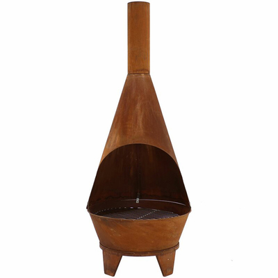 আলংকারিক Corten ইস্পাত গার্ডেন ট্রেজার ফায়ার পিট কাস্টম আকার