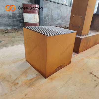 বহিরঙ্গন অগ্নিকুণ্ড ইস্পাত বাগান কোষাগার বড় বহিঃপ্রাঙ্গণ ফায়ার পিট বৃত্তাকার