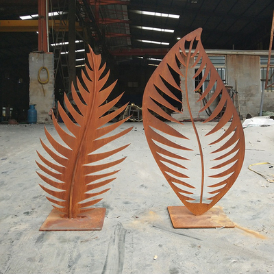 গার্ডেন ল্যান্ডস্কেপ Corten ইস্পাত ভাস্কর্য ক্যাকটাস মেটাল ইয়ার্ড শিল্প প্রাকৃতিক জং ধরা