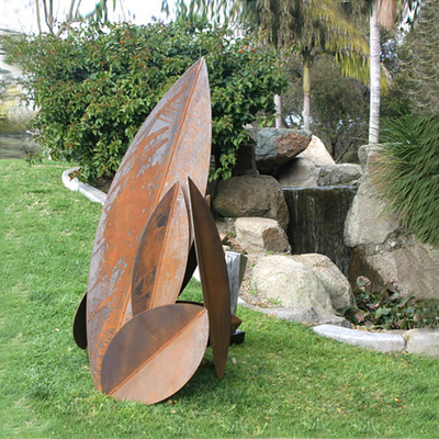 গার্ডেন ল্যান্ডস্কেপ Corten ইস্পাত ভাস্কর্য ক্যাকটাস মেটাল ইয়ার্ড শিল্প প্রাকৃতিক জং ধরা